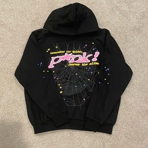 *New* Sp5der P*nk Hoodie - Black